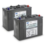 Karcher Battery kit Gel 2x 12V/105Ah, 24 V, 105 Ah, Простота обслуговування