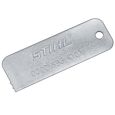 Шаблон STIHL для визначення ступеня зношеності ланцюгових зірок Шаблон STIHL для визначення ступеня зношеності ланцюгових зірок